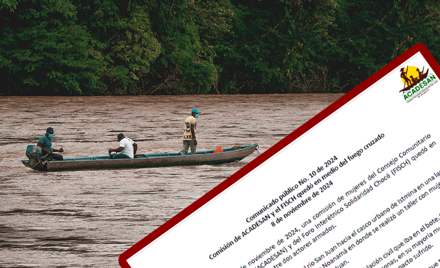 Chocó: Comisión de ACADESAN y el FISCH quedó en medio del fuego cruzado
